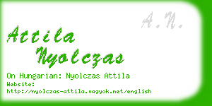 attila nyolczas business card
